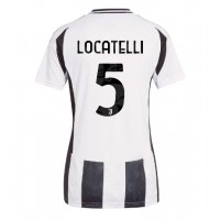 Stroje piłkarskie Juventus Manuel Locatelli #5 Koszulka Podstawowej dla damskie 2024-25 Krótki Rękaw